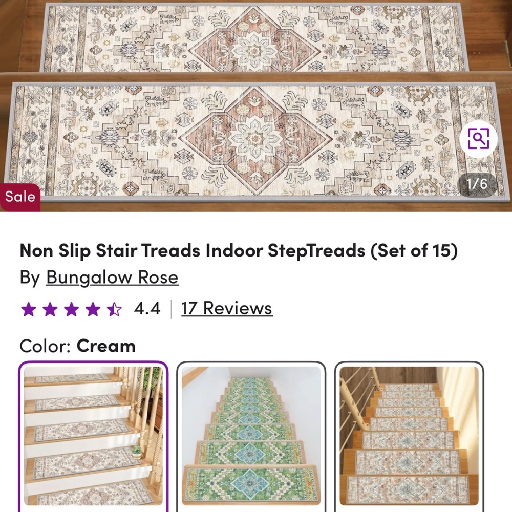 Bungalow Rose Staircase Rugs Set - Picture 7 of 7